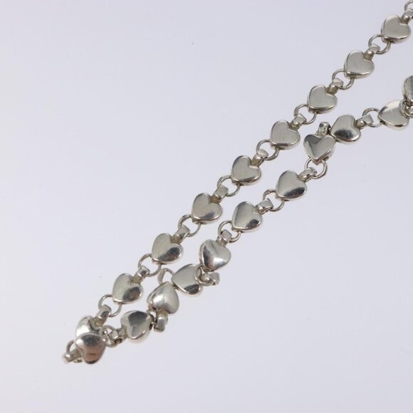 TIFFANY&Co. Puff Heart Necklace Ag925 Silver Auth 128895M - Picture 14 of 16